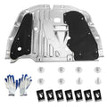 TomGoo Engine Splash Shield Guard Compatible with Honda Civic 2016 2017 2018 2019 2020 2021, Engine Case Guard Under Car Shield Cover OEM 74110-TBA-A00 90674-TY2-A01 Engine Splash Guard