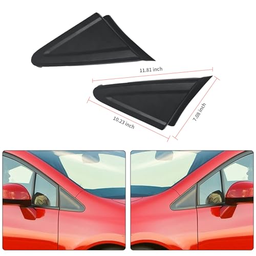 Aynaxcol Front Exterior Pillar for Left and Right Corner Trim Corner Garnish Assembly Replacement for Honda Civic 2012-2015 Replace# 75495-TR0-A01 75490-TR0-A01