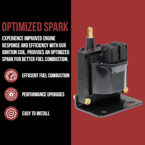 Ignition Coil for MerCruiser Volvo Penta OMC 3.0L 4.3L 5.0L 5.7L 7.4L 8.1L 8.2L Marine Engines, Replaces Mercury 817378T 898253T27, Volvo Penta 3854002-7, Sierra 18-5443, Delco EST Ignition