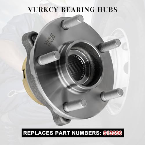 Vurkcy 513296 Front Wheel Bearing Hubs Assembly 5 Lugs w/ABS, 1PCS