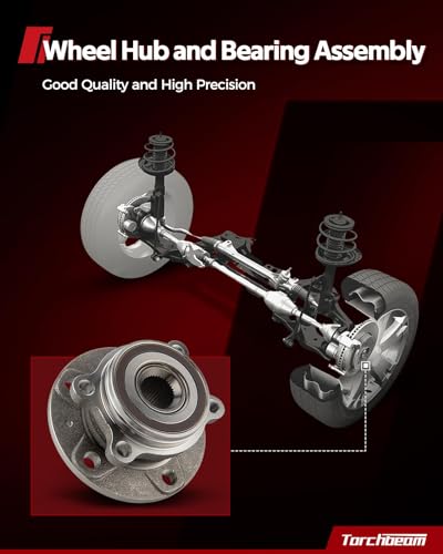Torchbeam 513444 Front Wheel Bearing & Hub Assembly Compatible with 2017-2022 Jeep Compass, 2015-2021 Jeep Renegade, 2016-2020 Fiat 500X, Wheel hub Assembly 2pcs