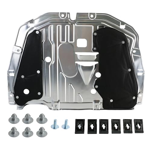 Ryansunoro Engine Splash Shield fit for Honda Civic 2016 2017 2018 2019 2020 2021, Aluminum Alloy Front Engine Case Guard Under Car Shield Cover Replace OEM 74110-TBA-A00, 90674-TY2-A01