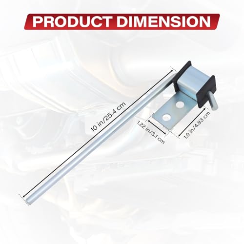 4 Pcs Heavy Duty Exhaust Hanger Rod - 3/8" Rod 10" Long - Muffler Hanger Exhaust Hanger, Universal Use Exhaust Hanger for Car Exhaust System