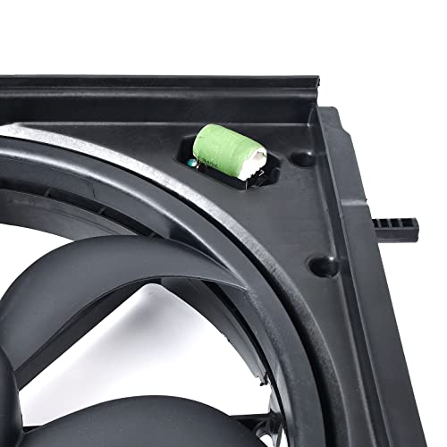 Radiator Cooling Fan Assembly Compatible with Nissan Rogue Sport 2017 2018 2019 2020 2021 2022 2.0L # 214816MA0A