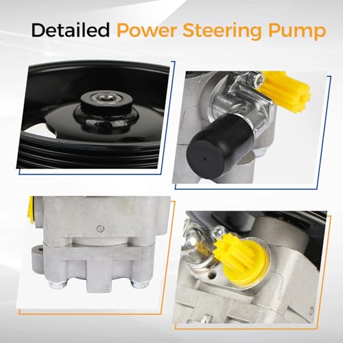 PAROD 21-5478 Power Steering Pump with Pulley fit for 2007-2013 Nissan Altima, 2002-2011 Nissan X-Trail 2.5L L4 GAS, 3.5L L4L; Coupe