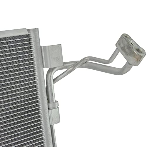 TRQ A/C Condenser and Receiver Drier Assembly Compatible with 2007-2018 Nissan Altima 2009-2014 Maxima 2016-2020 Maxima