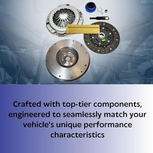 EFT Heavy-Duty Clutch Kit with Flywheel for 1995-2001 Ford Ranger, Mazda B2300 B2500 2.3L 2.5L - Durable Construction for Reliable Performance - Offers Precise Fitting with 12 Month Brand Warranty