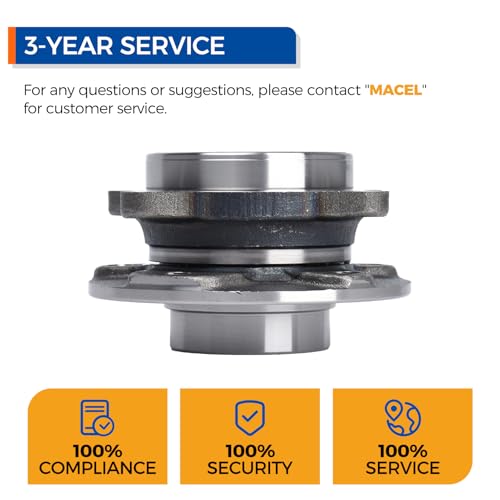 PAROD 513348 Wheel Hub and Bearing Assembly Compatible with 2015-2016 Chrysler 200, 2013-2016 Dodge Dart