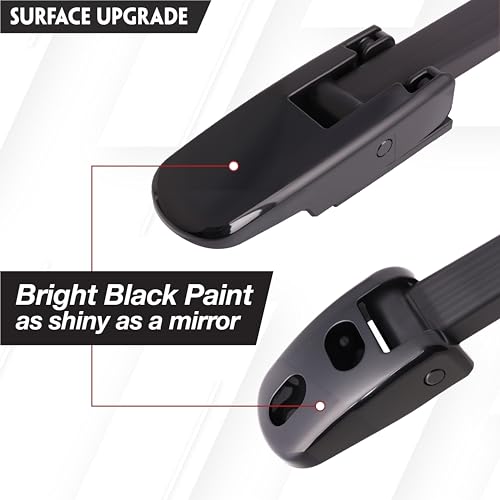 2Pcs Upgrade Hood Latch Kit Bright Black Heavy Duty Hood Latches Fit for Kenworth T170 T270 T300 T370 T440 T470 T660 Fit for Peterbilt 325 335 337 340 348 384 386, Mack CH, Blue Bird OE# 315-5502