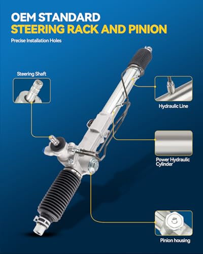 PHILTOP 97-1697 Rack and Pinion Steering Assembly For 4Runner 1996-2002, Tacoma 1995-1997 4WD All Models, Tacoma 1998-2004 4WD 2.7L 3.4L, 4420035013 Power Steering Rack and Pinion Assembly