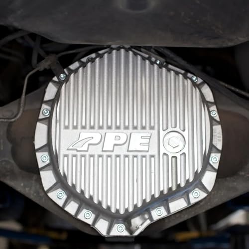PPE HEAVY DUTY REAR ALUMINUM DIFFERENTIAL COVER BRUSHED GM & DODGE W/ 11.5" REAR AXLE - 138051010