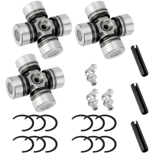 3235616 3235500 Front Rear Prop Shaft U-Joint for Polaris RZR 1000 900 800-4 Turbo RS1 Ranger Crew 1000 900 800 570 500 Diesel （3 Set）