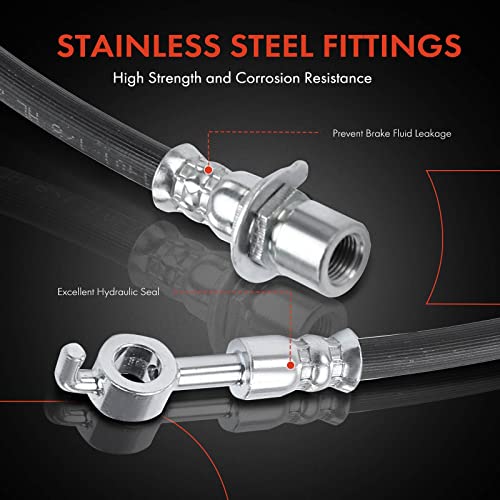 A-Premium Front Passenger Side Brake Hydraulic Hose Compatible with Ford Models - For F-150 F150 2012 2013 2014