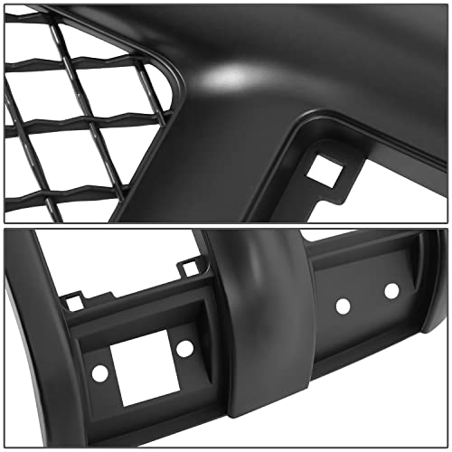 Auto Dynasty Front Bumper Grille Upper Lower Grill Guard Assembly Compatible with Chevy C/K 1500 2500 Suburban Blazer Tahoe 1994-2000, Black Meshed, ABS Plastic