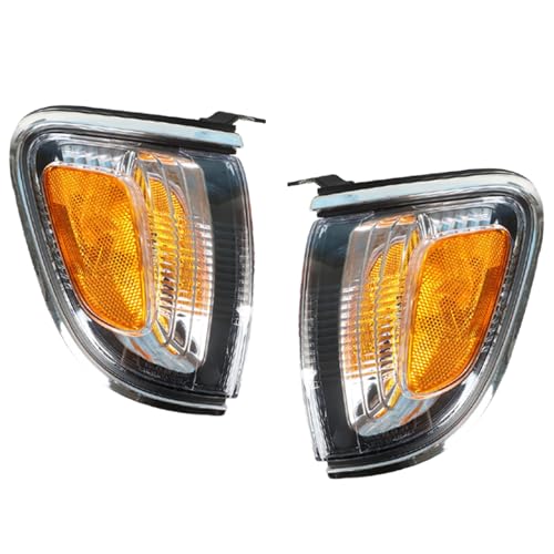 Silscvtt 1 Pair Front Turn Signal Lights Replacement for Toyota Tacoma 2001-2004 Right and Left Side Marker Lamps 8161004080 8162004080