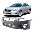FitParts Compatible with Front Bumper Cover Fascia 2013 2014 2015 Nissan Altima SL S SV 13-15. New Primed With Fog Light Holes. NI1000285 620223TA0H