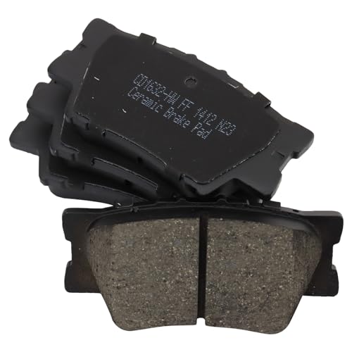 TRQ Front and Rear Brake Pad Set Ceramic Hardware for Toyota
