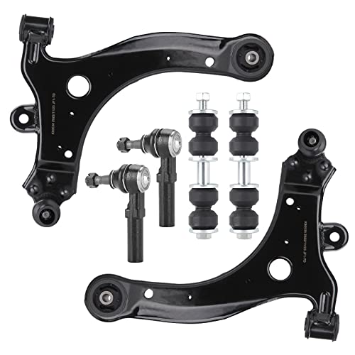 Front Lower Control Arms w/Ball Joint Outer Tie Rods Sway Bars Suspension kit for 2000-2016 Chevy Impala, Buick Lacrosse/Allure, Pontiac Grand Prix, Buick Regal/Century, 1998-2002 Oldsmobile Intrigue