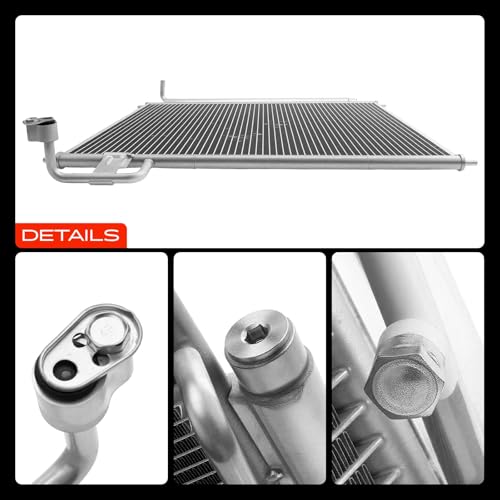 A-Premium Air Conditioning A/C Condenser Compatible with Nissan Titan 2004-2015, Armada 2005-2015, Pathfinder Armada & Infiniti QX56 2004-2010, V8 5.6L, Replace# 921007S200