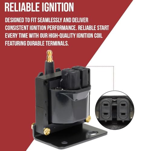 Ignition Coil for MerCruiser Volvo Penta OMC 3.0L 4.3L 5.0L 5.7L 7.4L 8.1L 8.2L Marine Engines, Replaces Mercury 817378T 898253T27, Volvo Penta 3854002-7, Sierra 18-5443, Delco EST Ignition