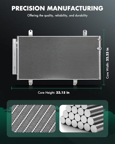 SCITOO Air Conditioning A/C Condenser for Toyota Camry 2007-2011, Avalon 2005-2012, Venza 2009-2016 & for Lexus ES350 2007-2012, Replace# 8846006210, Replace# 3396