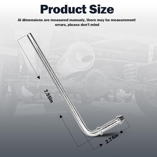 90° Bend Universal Exhaust Hanger Rods Fit for Wide Range of Exhaust Pipes 8 Inch Weld Bracket Kit- 4 Pack