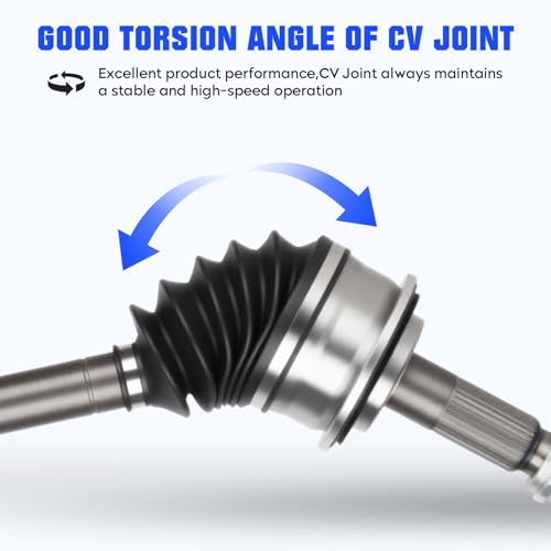 Front Left and Right CV Axle Shaft Assembly Fit for Honda Civic DX EX EX-L GX HF LX LX-S 1.8L L4 2006-2015 (Automatic Trans Only), Replace for 66-4232 66-4233, 2 pack CV Joint Shaft