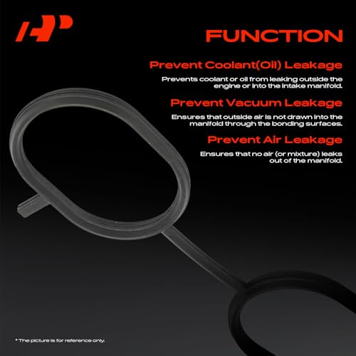 A-Premium Lower Engine Intake Manifold Gasket Seal Set Compatible with Nissan Vehicle - Versa 2012-2019, Versa Note 2014-2019, Micra 2015-2019, Only fit DOHC L4 1.6L
