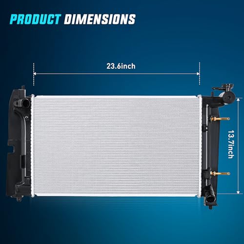 Nilight Radiator for Toyota Corolla 2003 2004 2005 2006 2007 2008,Toyota Matrix 2005 2006 2007 2008 2009 2010 2011 2012 2013 2014 2015-2018,Pontiac Vibe 2003-2008 Engine: 1.8L l4 Aspirated