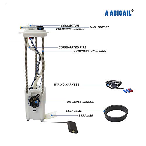 Fuel Pump E3500M Compatible with Chevy Pickup Silverado GMC Sierra 1999 2000 2001 2002 2003 2004 4.3L 4.8L 5.3L 6.0L 8.1L w/sending unit fuel pressure sensor