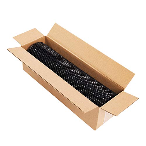 AggAuto Universal 40"x13" Car Grill Mesh - 100x33cm Aluminum Alloy Automotive Grille Insert Bumper 3x6mm Rhombic Hole, One of the Most Multifunctional Shape Grids Black