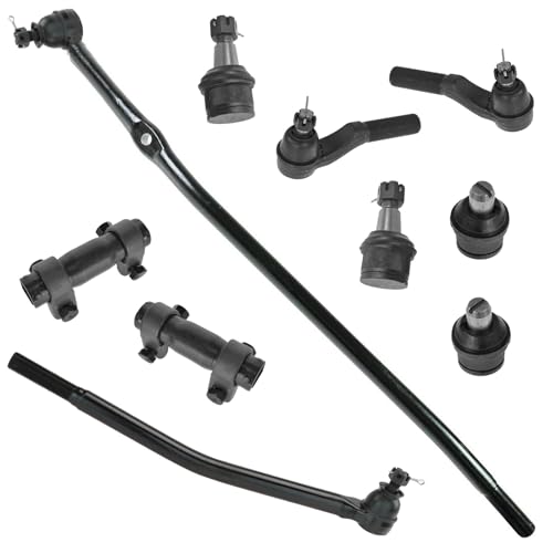 TRQ Upper Lower Ball Joint Inner Outer Tie Rod Adjusting Sleeve Set for E250 E350