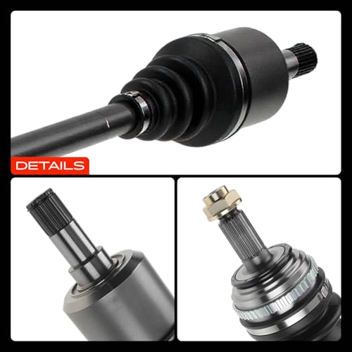 A-Premium Pair (2) Front CV Axle Shaft Assembly Compatible with Honda Civic 1992-2000, Civic del Sol 1993-1997 & Acura EL 1997-2000, Driver and Passenger Side