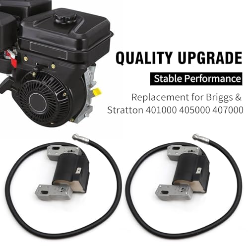 VIKKSAER 2 Pcs Ignition Coils 592846 Replacement for BS 18-22HP Intek V-Twin Engines, Compatible with OE Numbers 691060 799651 499447 401577, Good Performance Ignition System Parts