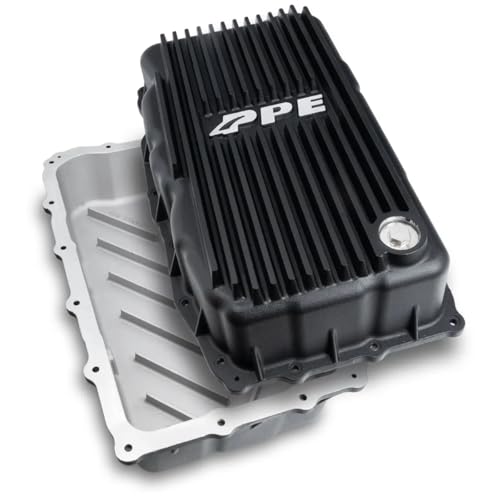PPE Deep Heavy Duty Transmission Pan (BLACK) 128051120 Compatible for 2020+ GMC Sierra 1500 or 2020+ Chevy Silverado 3.0L with Allison 10L80 Transmission