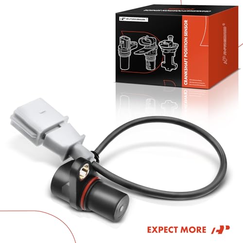 A-Premium Engine Crankshaft Position Sensor Compatible with Audi A3 2006-2008, A4 2005-2009, TT Quattro & Volkswagen Beetle 2001-2005, Passat 2006-2008, Jetta, Eos, Golf R, GTI, Replace# 06A906433L