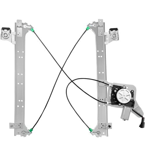 XIMAKA Rear Driver Side Power Window Regulator with Motor (2 Pins) Fit for 2001-2006 Chevrolet Silverado 1500 3500, Avalanche Suburban GMC Sierra 1500 2500 3500 Yukon XL Cadillac Escalade, 741-578