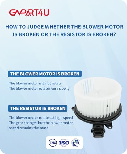 GVPART4U Front Blower Motor 700237 for Ford 2009 2010 2011 2012 2013 2014 F150, 2009-2014 2015 2016 2017 Ford Expedition Lincoln Navigator, AC Heater Blower Motor