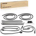 A-Premium 9PCS Door Seal Strip & Window Molding Trim Weather Stripping Kit Compatible with Chevrolet Camaro 1970-1981 & Pontiac Firebird 1970-1981