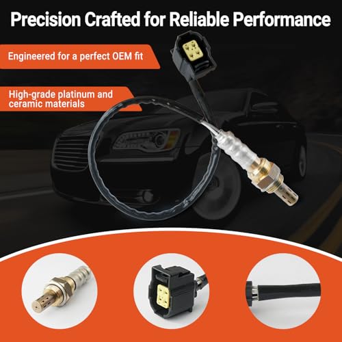 4Pcs Oxygen Sensor Upstream Downstream O2 Sensor Compatible with Chrysler 300 Town & Country, Jeep Grand Cherokee Wrangler, Dodge Durango Dokota Charger Ram 1500 2500 3500 Replace 234-4587 250-24253