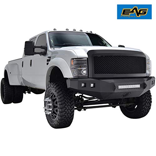 EAG Replacement Mesh Grille Black Front Hood Upper Grill Fit for 08-10 Super Duty