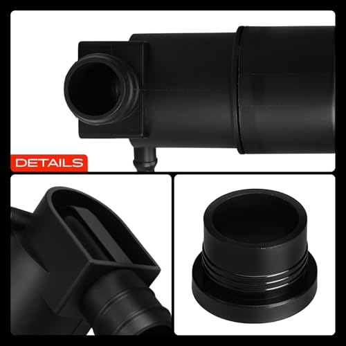 A-Premium Front Windshield Washer Pump Compatible with Ford Focus 2012-2018, Transit Custom 2015-2020, Transit-150/Transit-250/Transit-350 HD 2015-2023