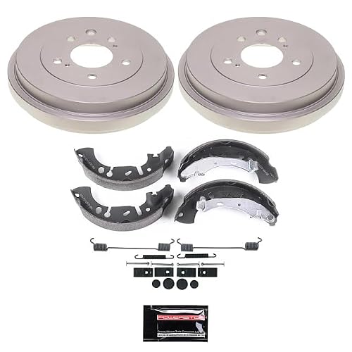 POWERSTOP Front and Rear Stock Replacement Brake Rotors and Drums with Brake Pads and Shoe Brake Kit For Nissan Sentra 2013-2019 [Vehicle Specific]