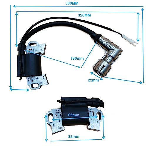 QYMOTO 951-12220 751-12220 Ignition Coil for MTD Troy Bilt 1p90f/p Ignition Coil Huskee LT4200 420cc Engine Craftsman R1000 Rider Huskee LT1500 Troy Bilt Lawn Mower Coil