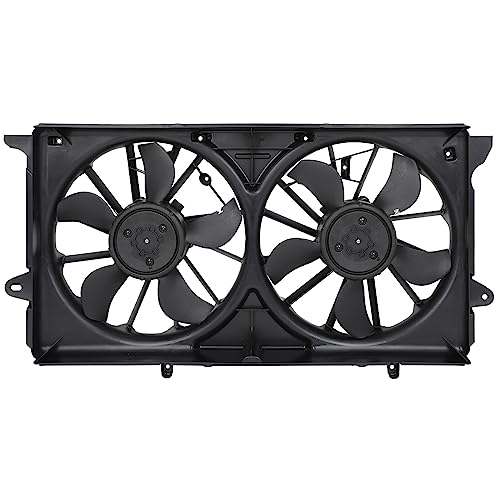 SCITOO 624050 Radiator Dual Cooling Fan Compatible for 2015-2020 for Cadillac for Escalade 2015-2020 for Cadillac for Escalade ESV 2014-2019 for Chevrolet for Cheyenne