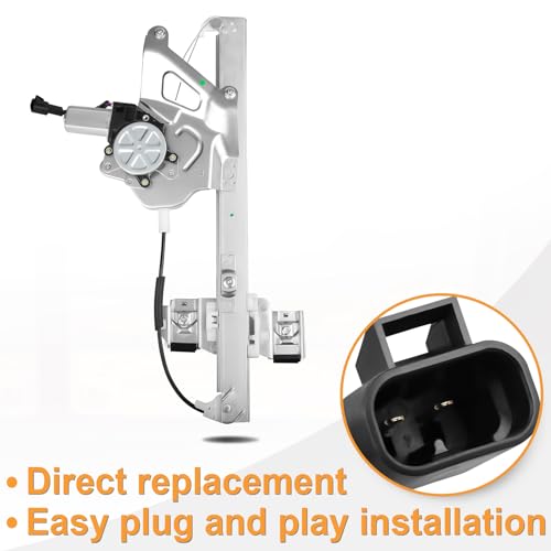 Front Driver Side Power Window Regulator with Motor Replacement for 2000 2001 2002 2003 2004 2005 Buick Lesabre Custom Limited Sedan, Left, 741-762