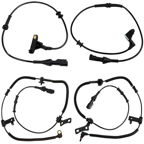 4 Pcs Ensun ABS Speed Sensor Front Rear Left Right Compatible with - 2006-2010 Explorer, 2007-2010 Explorer Sport Trac, 2006-2010 Mountaineer, Driver and Passenger