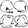 4 Pcs Ensun ABS Speed Sensor Front Rear Left Right Compatible with - 2006-2010 Explorer, 2007-2010 Explorer Sport Trac, 2006-2010 Mountaineer, Driver and Passenger