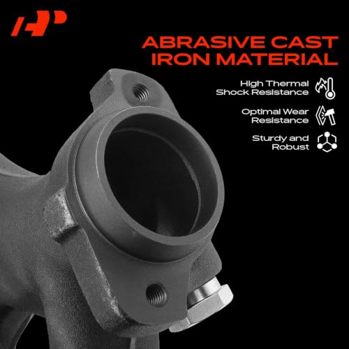 A-Premium 2PCS Left & Right [OHV 8Cyl 5.8L] Engine Exhaust Manifold Kits W/Gaskets, Studs, Nuts Compatible with Ford F-150 1988-1996, F-250, F-250 HD, F-350, E-150 E-250 E-350 Econoline & More
