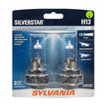 SYLVANIA - H13 SilverStar - High Performance Halogen Headlight Bulb, High Beam, Low Beam and Fog Replacement Bulb, Brighter Down Road with Whiter Light (Contains 2 Bulbs)